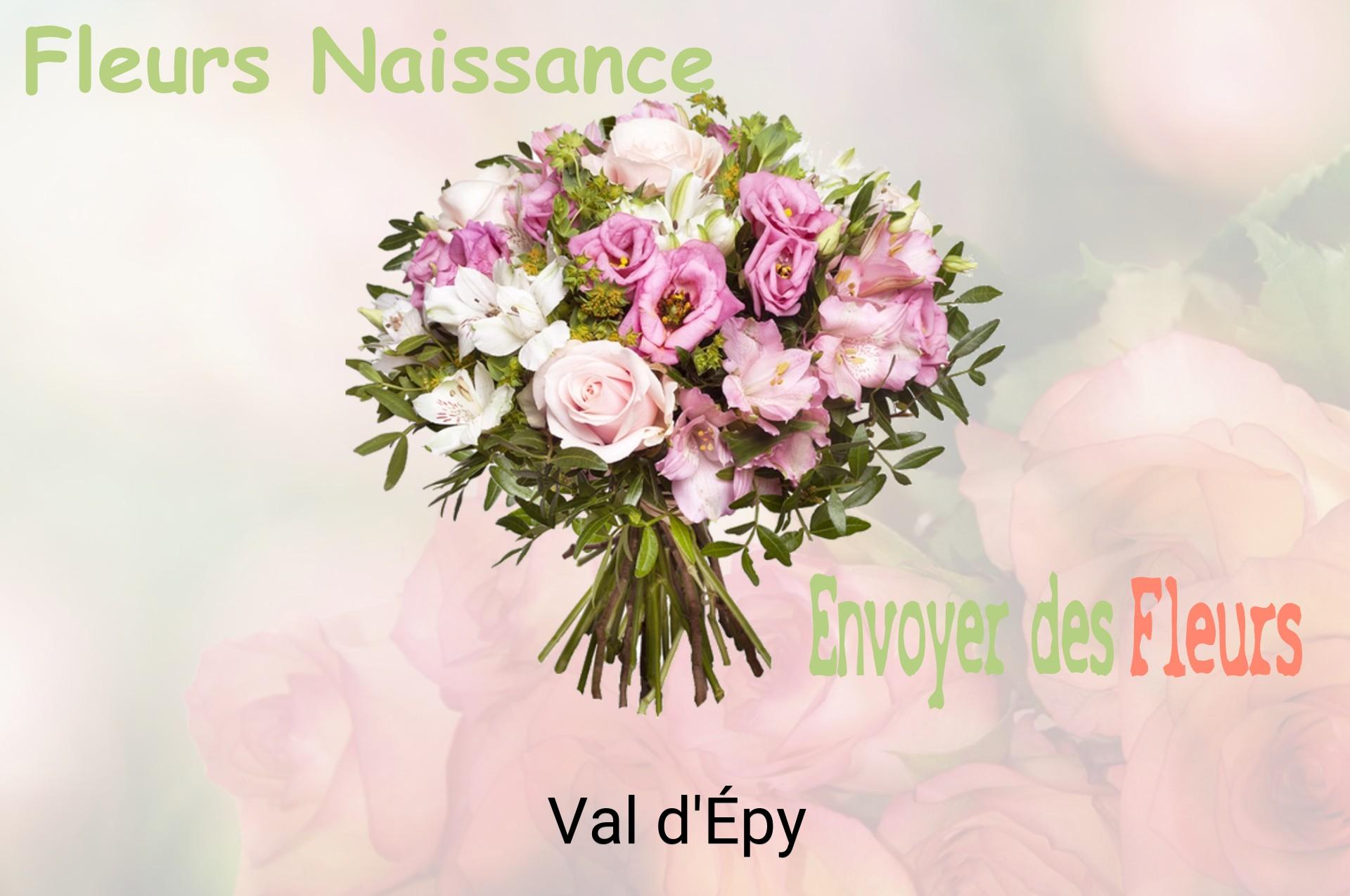 Bouquet de fleurs de naissance livré à Val-d'Épy